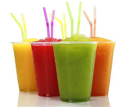 drinks made from Slush syrup concentrates